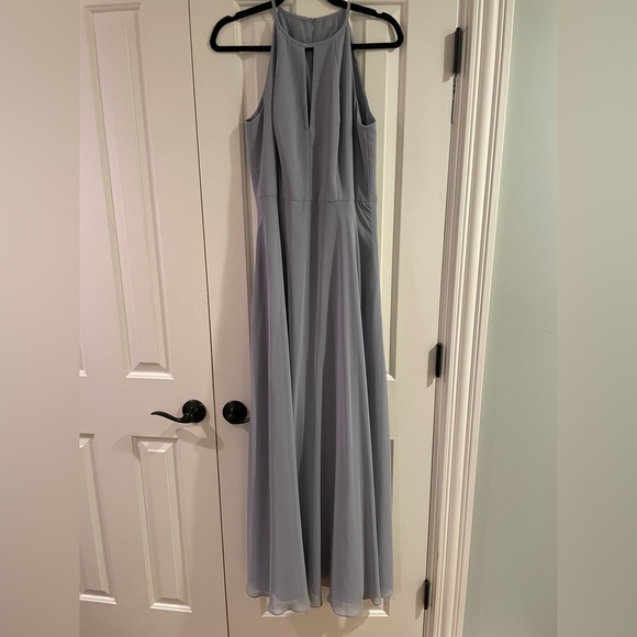BLUE/GREY “Platinum” AFTER SIX size 10 Bridesmaid Dress - Picture 2 of 4